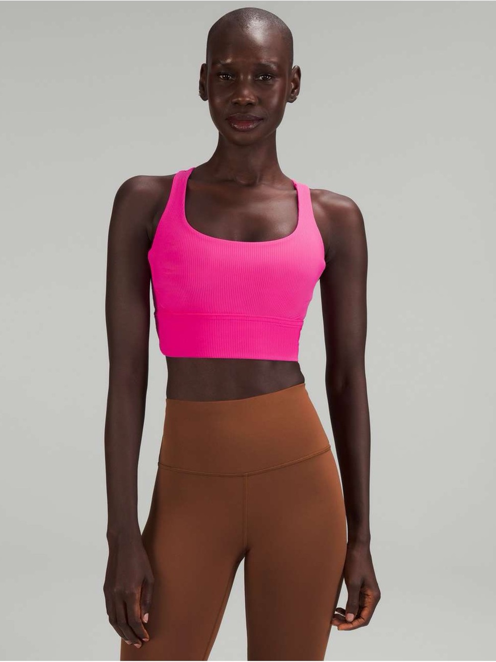 Lululemon Energy Longline Bra Ribbed Luxtreme *Medium Support, B–D Cups